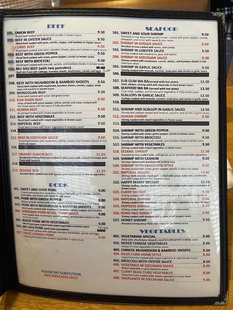 Szechuan Garden Chinese Restaurant Menu image 3